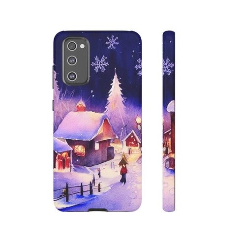 Christmas Homes in the Snow - Impact Resistant Phone Case Samsung Galaxy S20 FE Matte